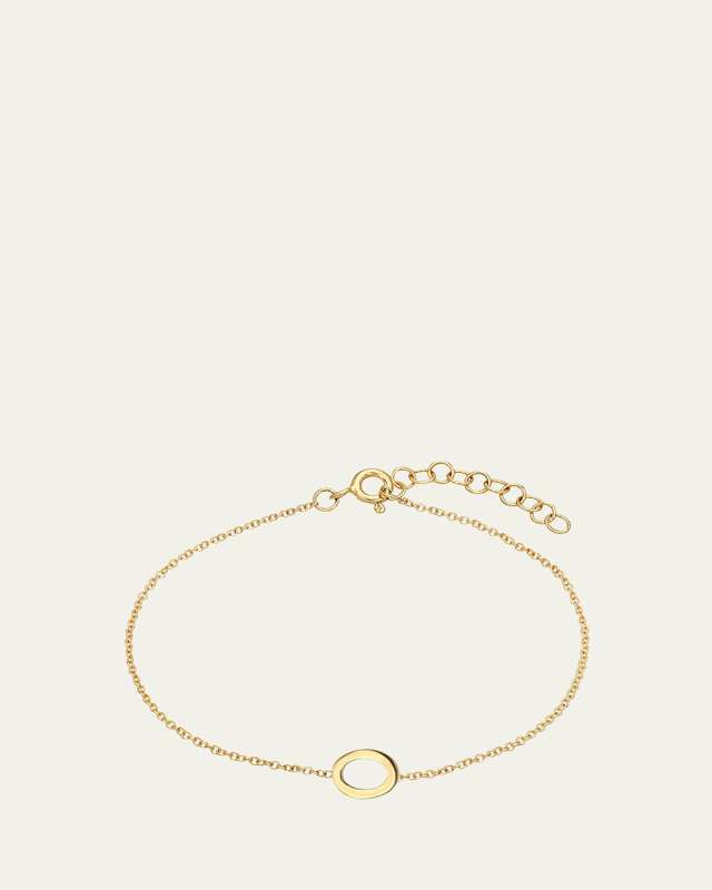 14K Yellow Gold Initial Bracelet